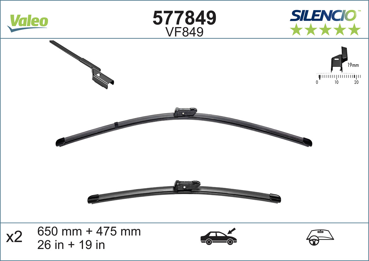 Lamela stergator VALEO 577849